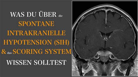 liquorverlustsyndrom|Spontane Intrakranielle Hypotension